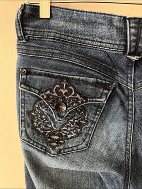 Democracy Women's Blue Stretch Bootcut Jeans